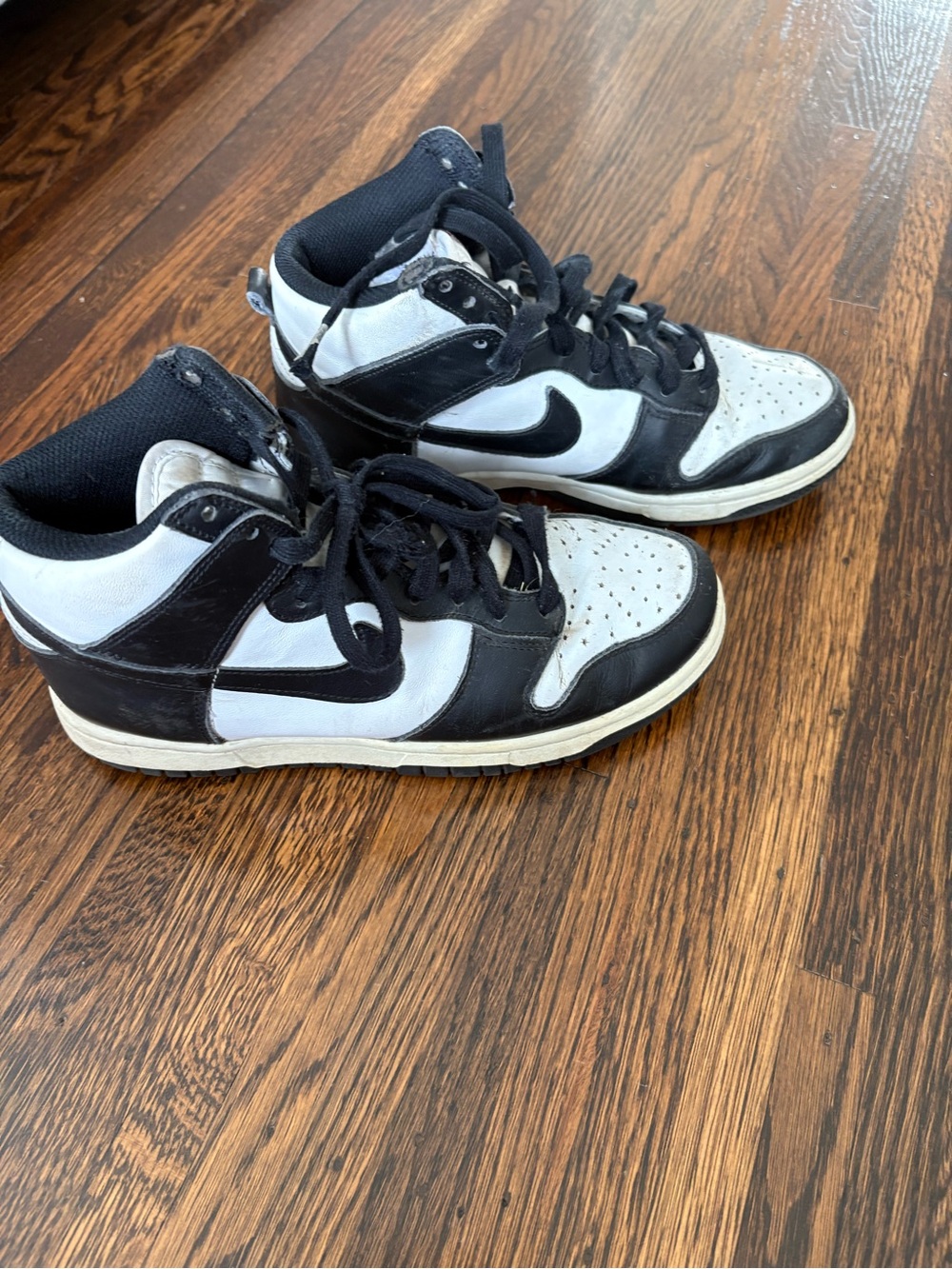 Nike Black Panda High-Top Athletic Sneakers